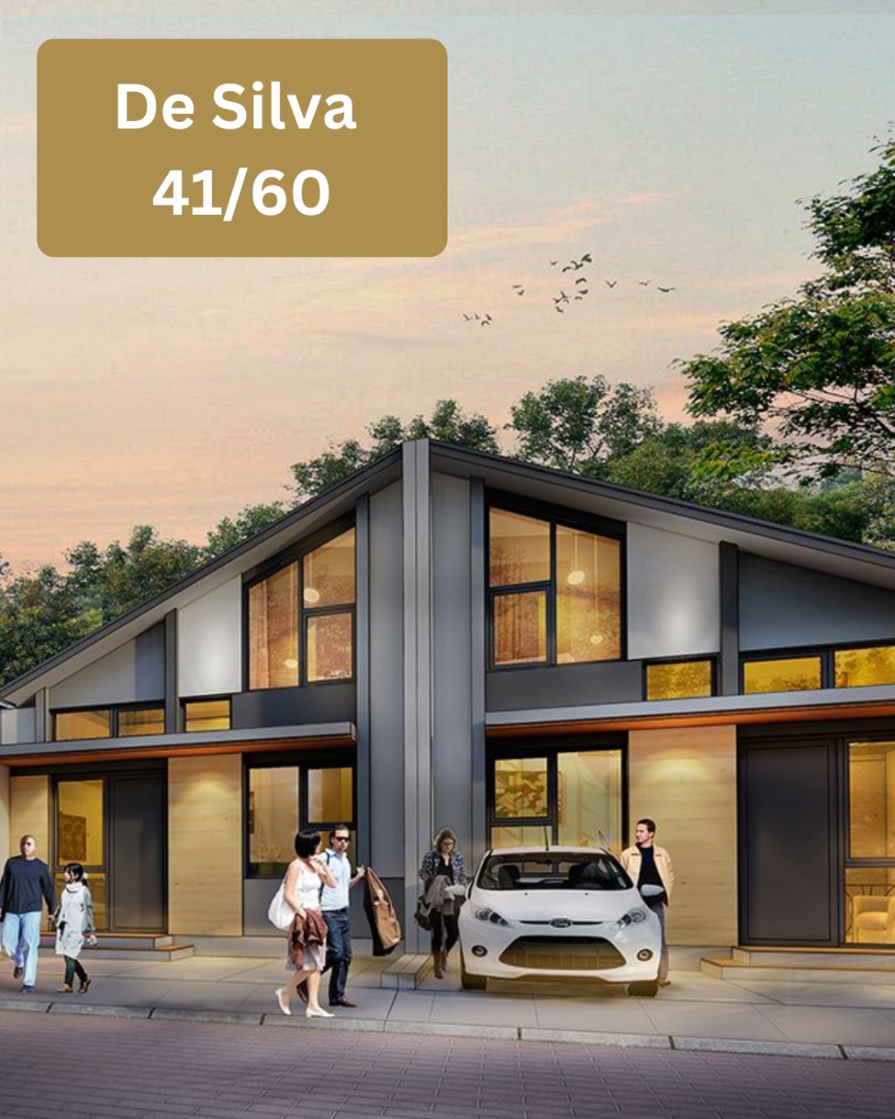 De Silva Residence Tipe 41, Lb.41/Lt.60, 1 Lantai + Mezzanine