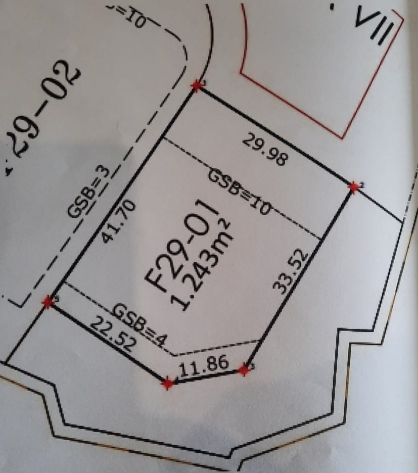 Layout Lahan Industri dijual 1243 meter