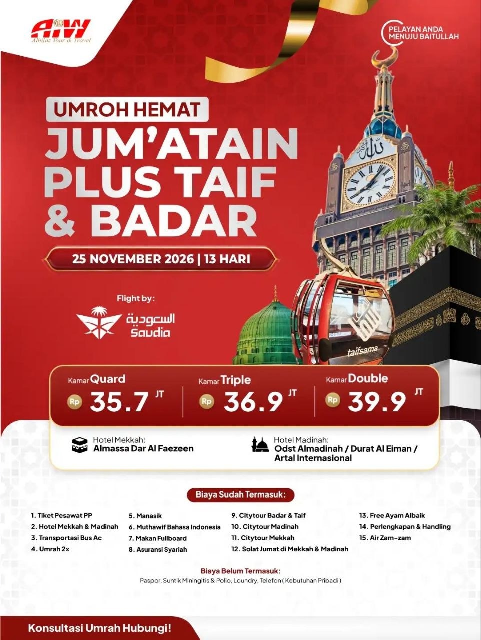 umroh-13-hari-plus-badar-thaif-alhijaz-surabaya