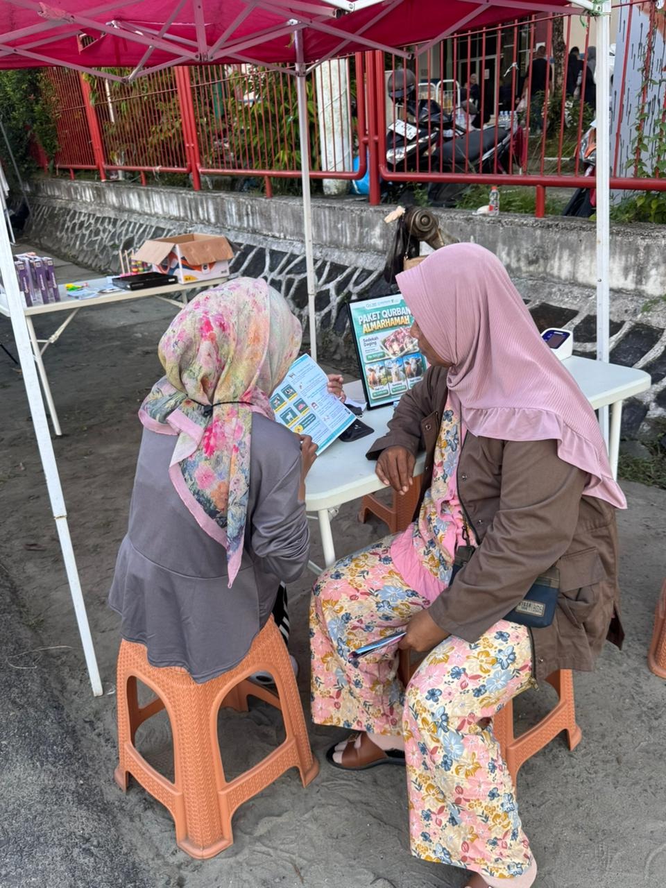 Alvolunteer memberikan edukasi qurban