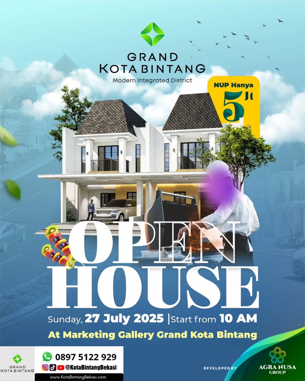 Open House Cluster Roma Grand Kota Bintang Bekasi