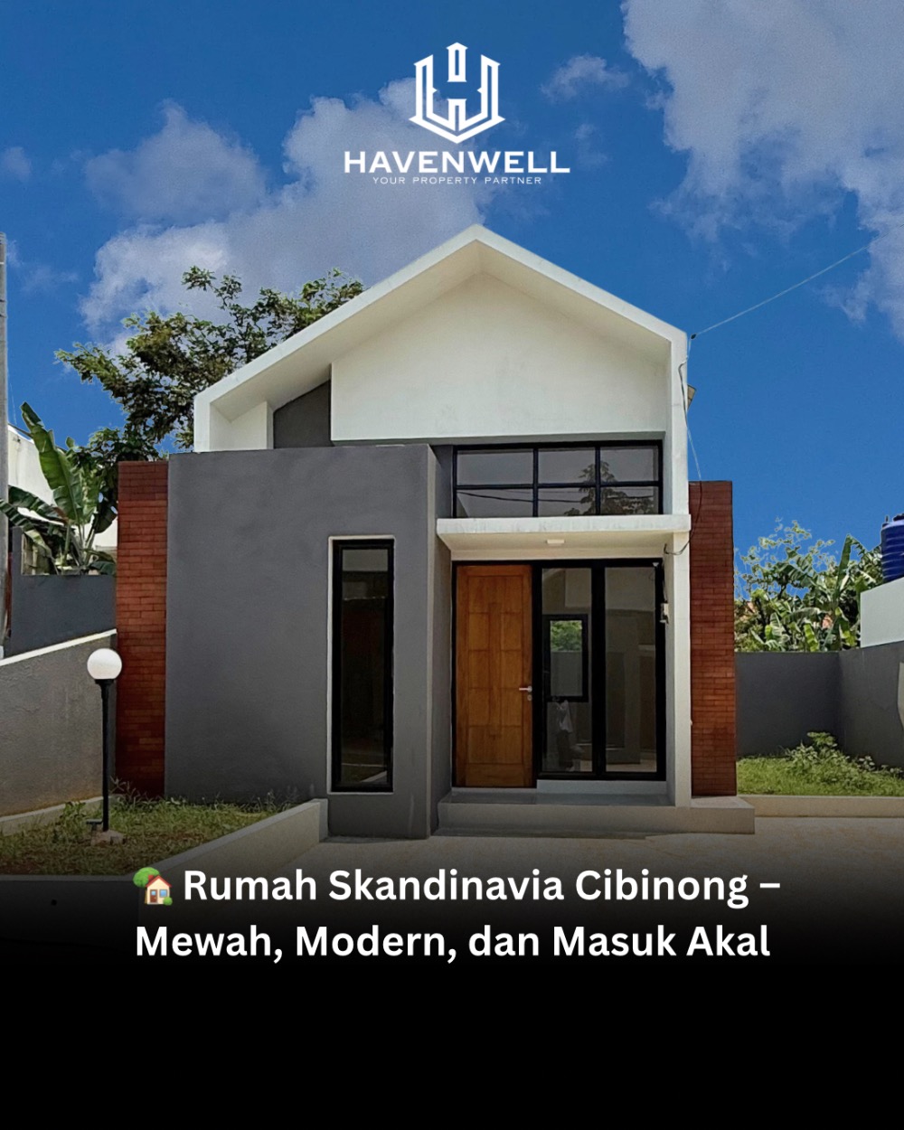 Rumah Skandinavia Cibinong –Mewah, Modern, dan Masuk Akal