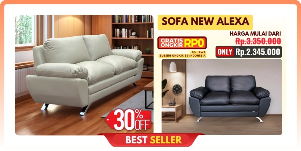 sofa mewah murah new alexa homj