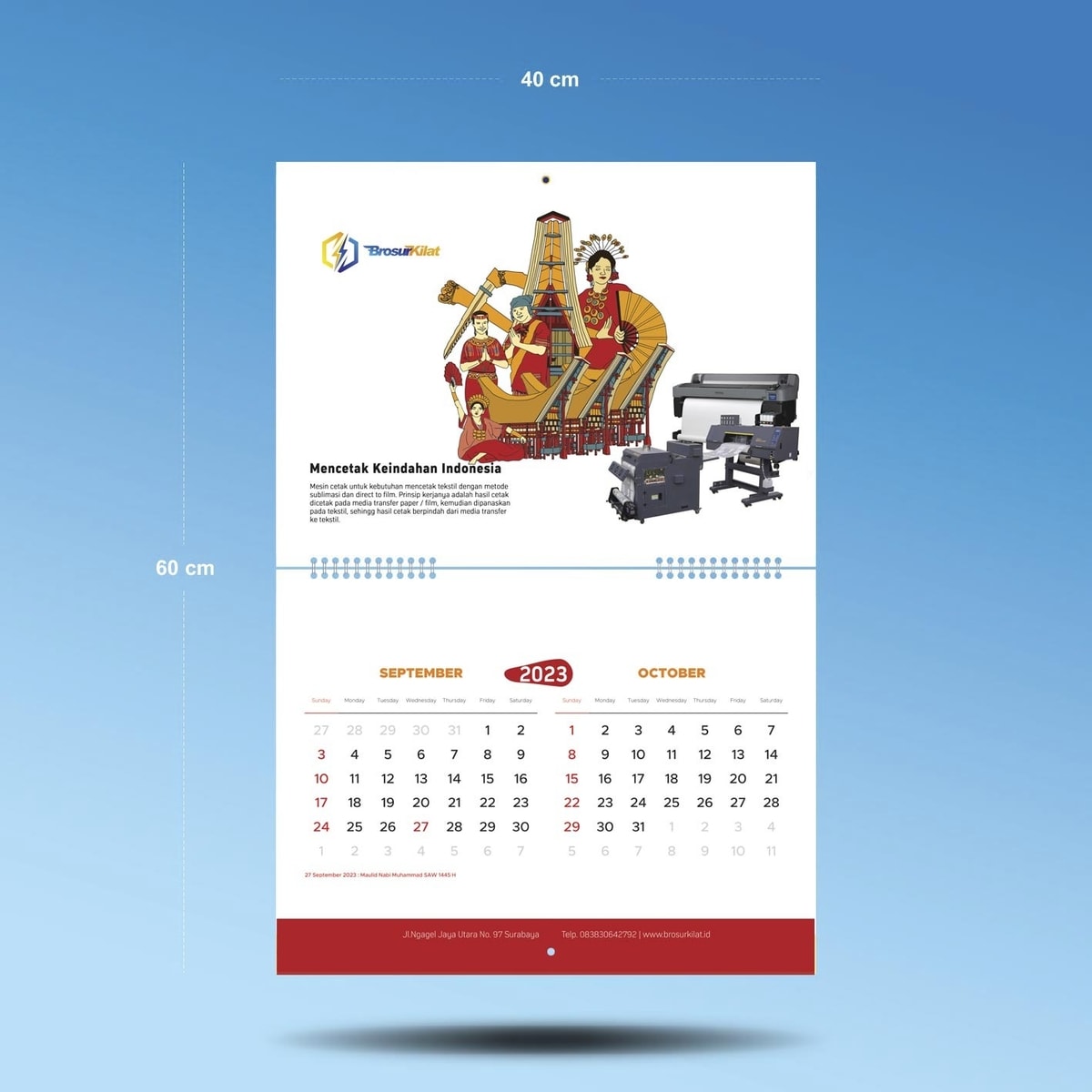 Mau cetak kalender dinding eksklusif