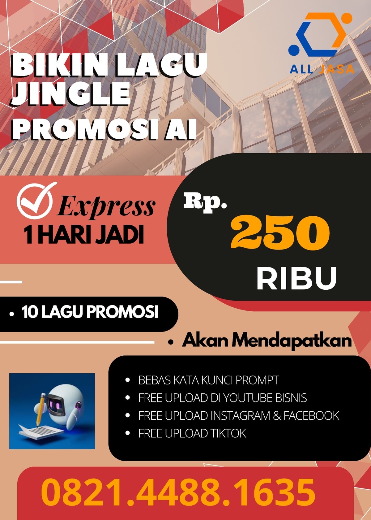 Jasa Bikin Pembuatan lagu Jingle Promosi AI Murah Resmi Terdekat di Purwokerto Raya