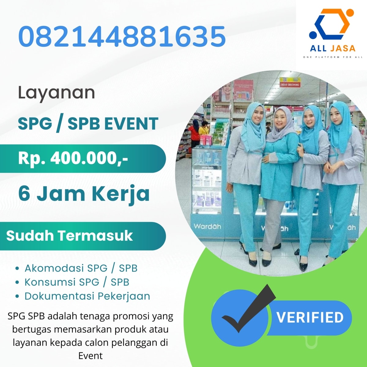 Jasa SPG SPB Agency Murah Resmi di Semarang Raya