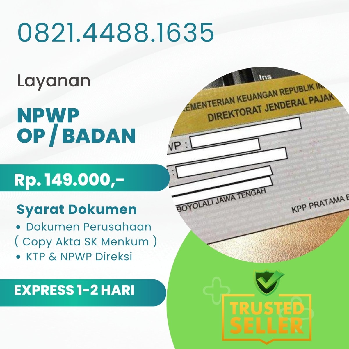 Jasa Daftar NPWP Murah di Semarang