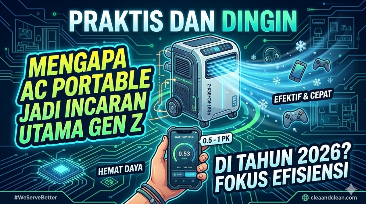 Praktis dan Dingin: Mengapa AC Portable Jadi Incaran Utama Gen Z di Tahun 2026?