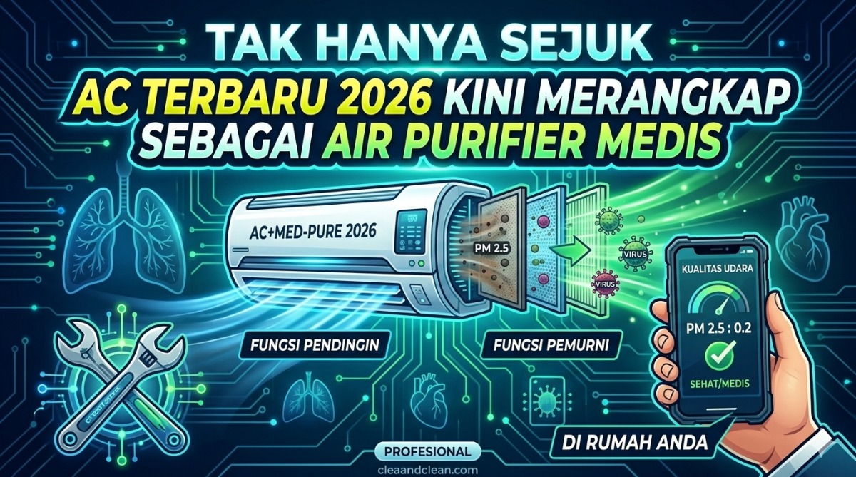 Tak Hanya Sejuk, AC Terbaru 2026 Kini Merangkap Sebagai Air Purifier Medis di Rumah