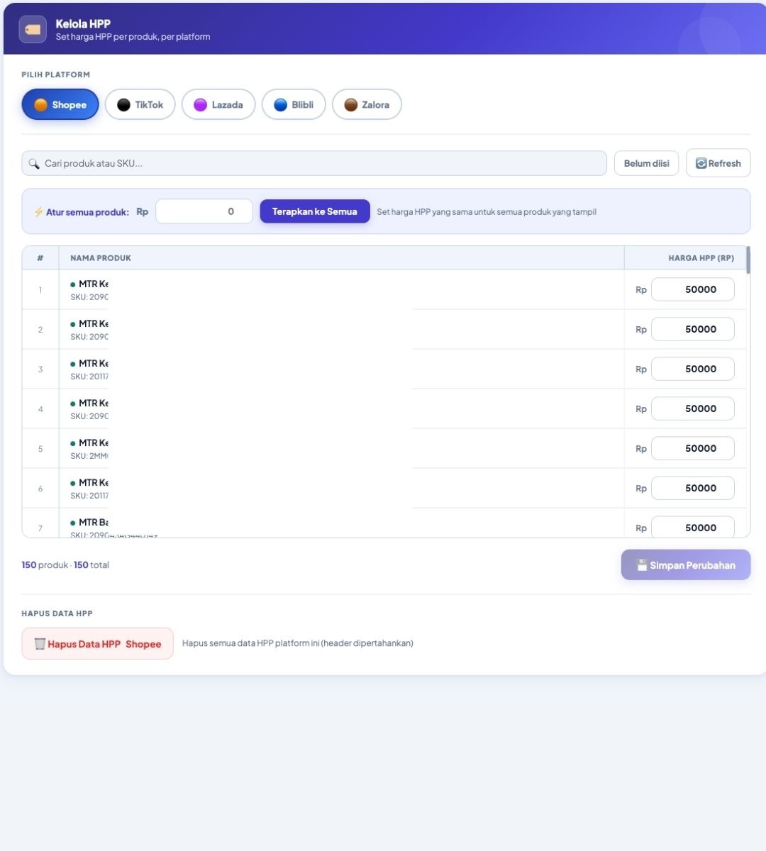 Setting HPP multi platform