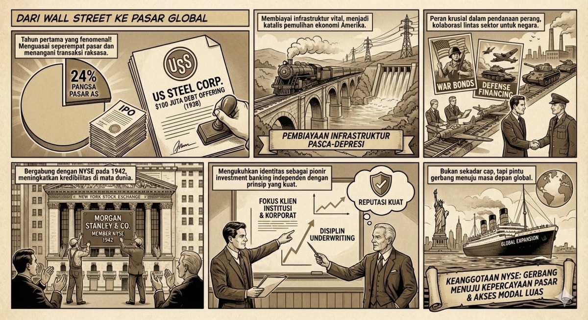 Ilustrasi dari Wallstreet ke Pasar Global - Gemini