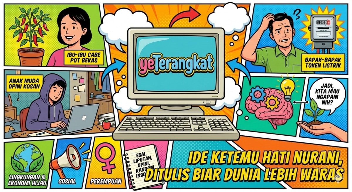 yeTerangkat itu tempat ide ketemu hati nurani dan ditulis