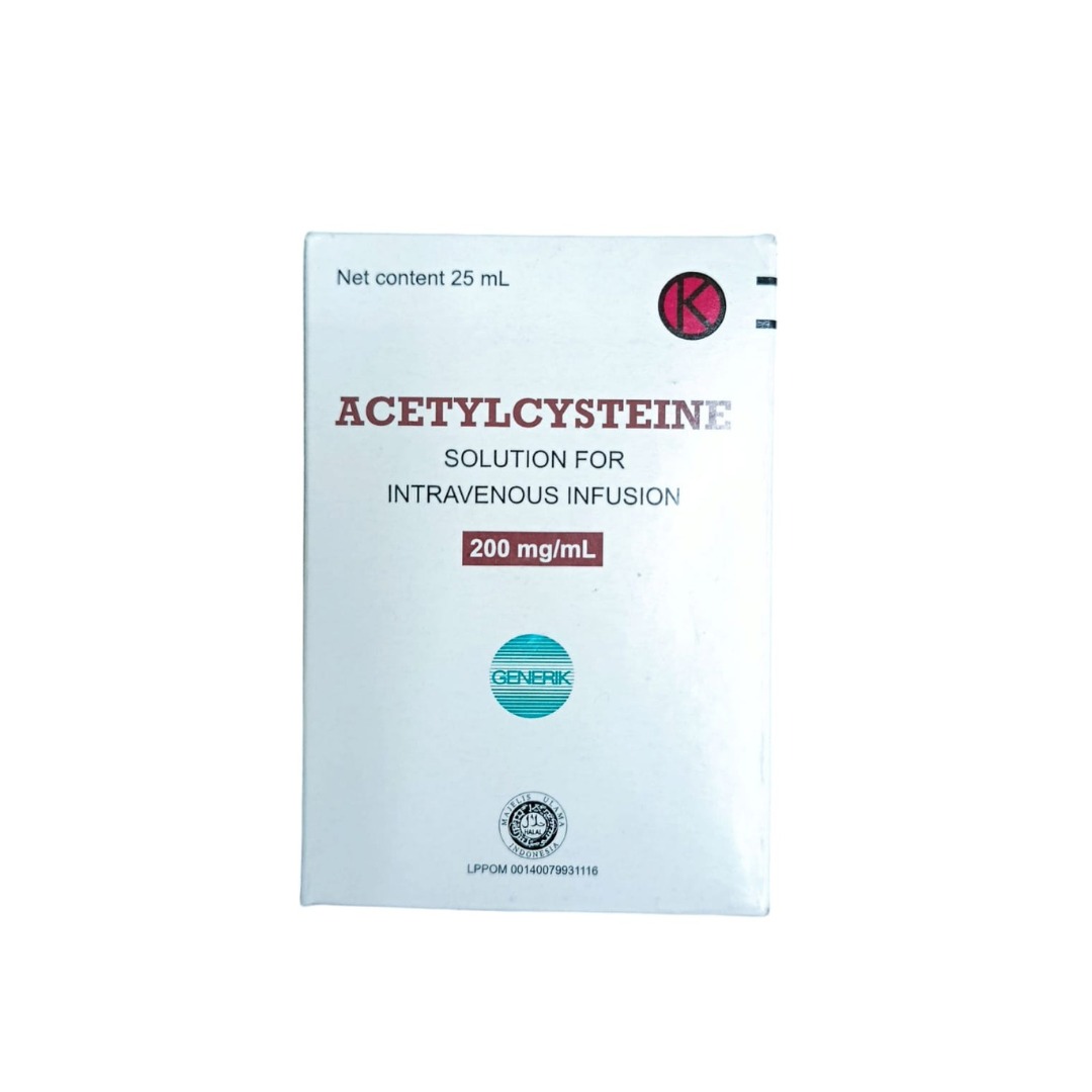 Resfar Inj Acetylcysteine Infus 200 mg/mL 25 mL – Obat Overdosis Paracetamol ...