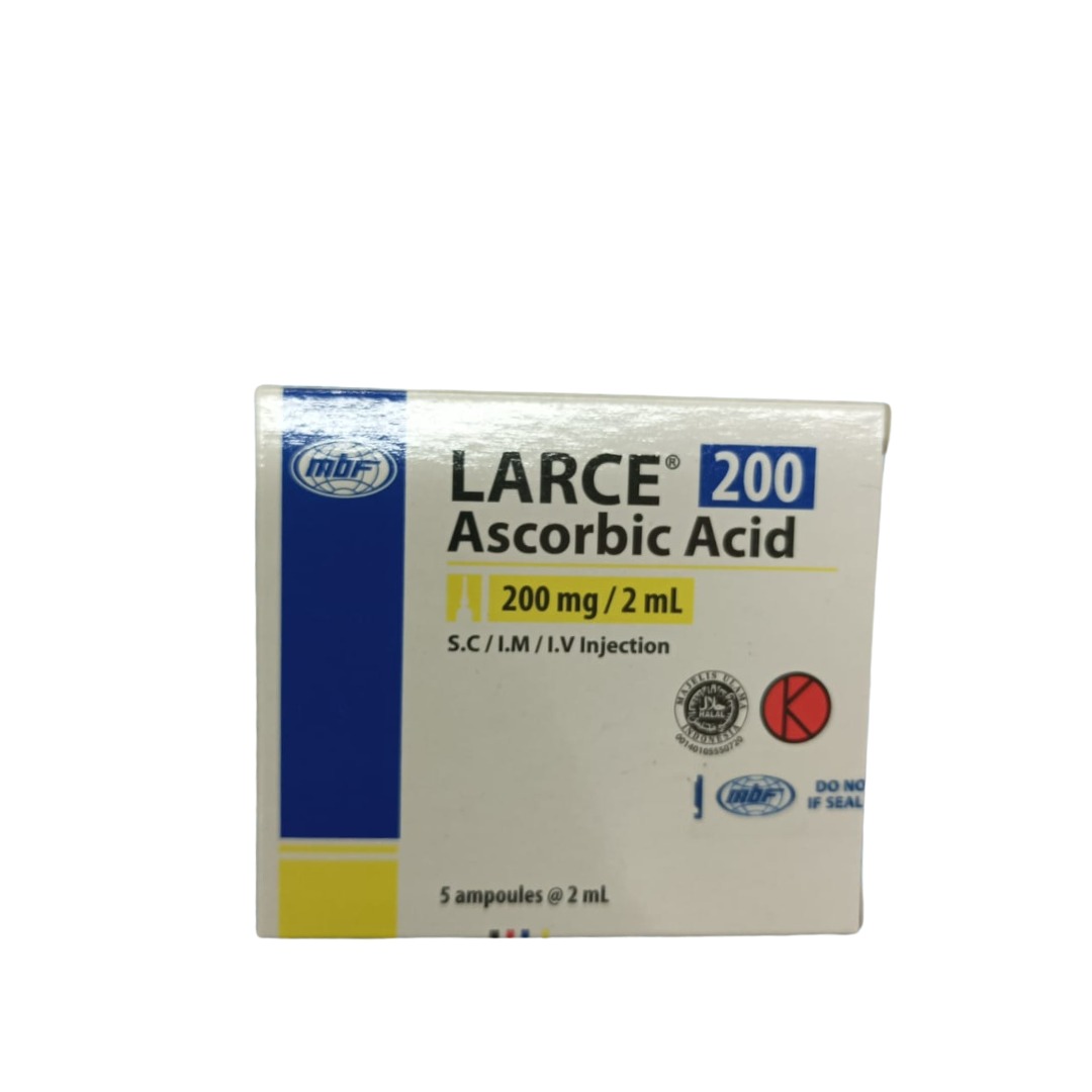 Larce 200 Ascorbic Acid 200mg/2mL - Vitamin C Injeksi