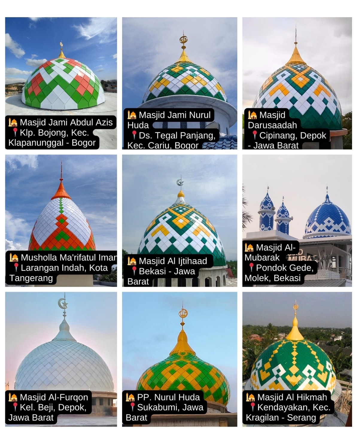Pembuat kubah masjid jawa timur