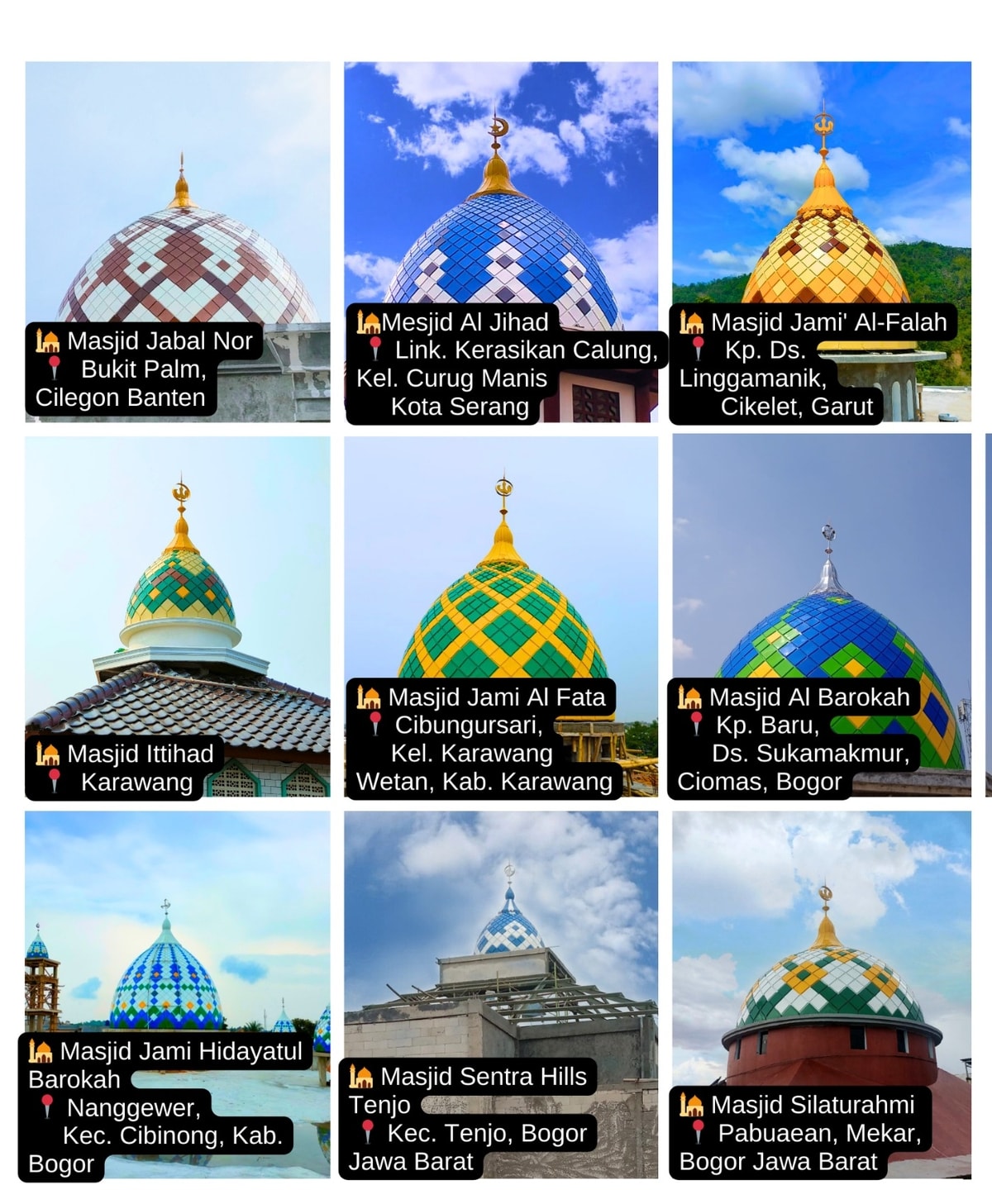 Pembuat kubah masjid jawa timur