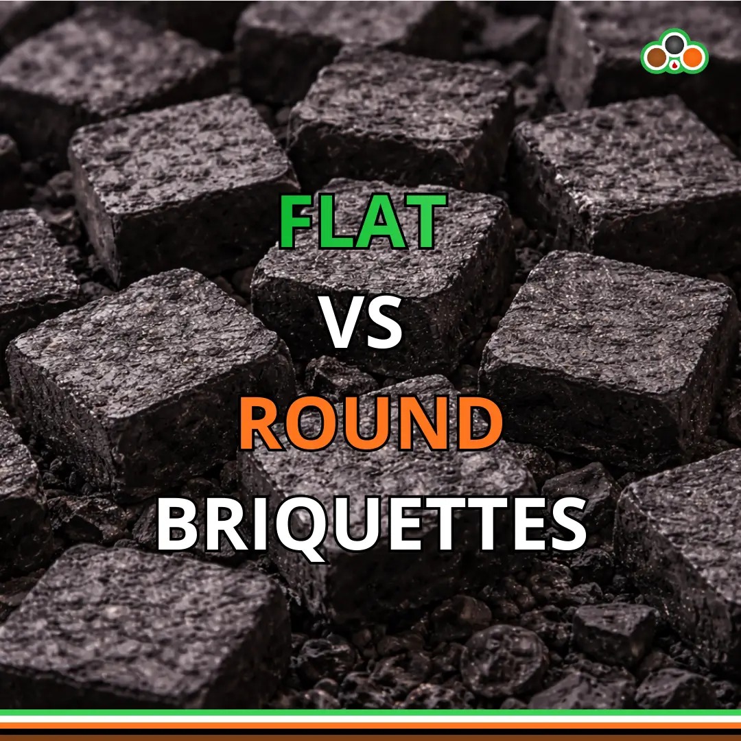 Flat vs Round Briquettes
