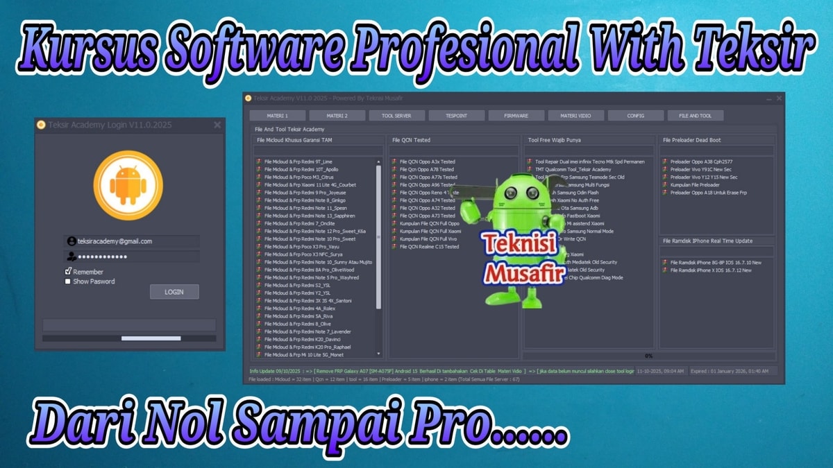 INFO KURSUS SOFTWARE PROFESIONAL WITH BANG TEKSIR