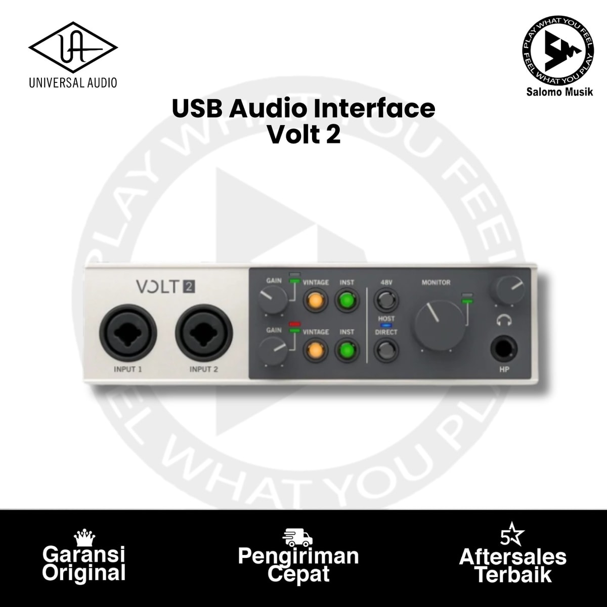 Universal Audio Volt 2 USB Audio Interface Studio Bundle