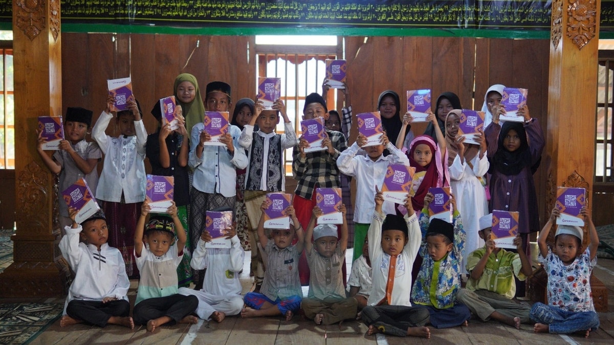 potret TPQ penerima wakaf al quran