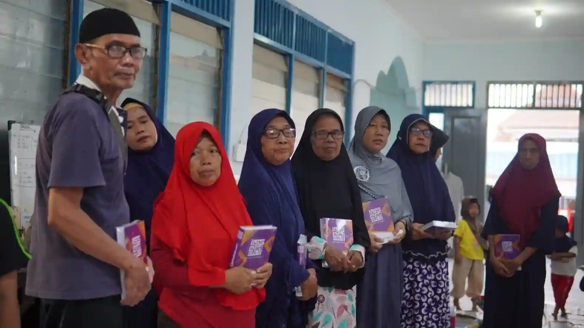 Potret mualaf penerima wakaf al quran