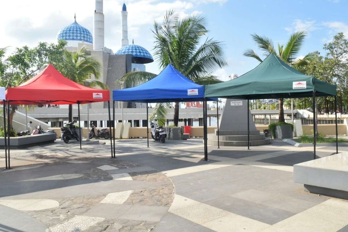 Tenda lipat makassar