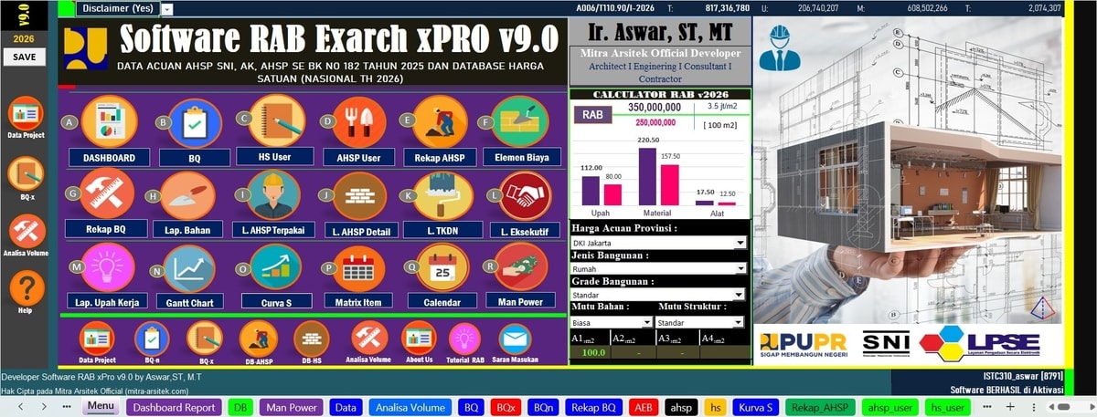 Menu Utama xPro v9.0 edisi 2026
