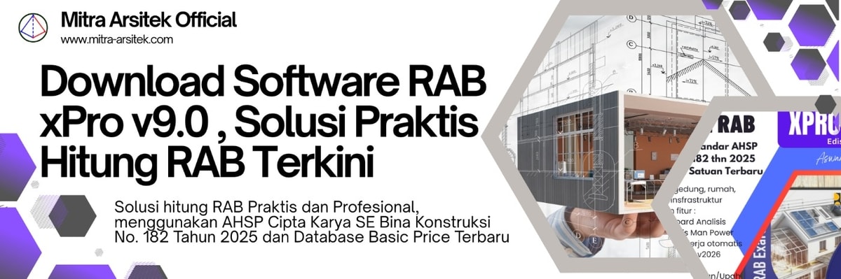 Download Software RAB Exarch xPro v9.0 Edisi 2026, Solusi Praktis Hitung RAB Terkini