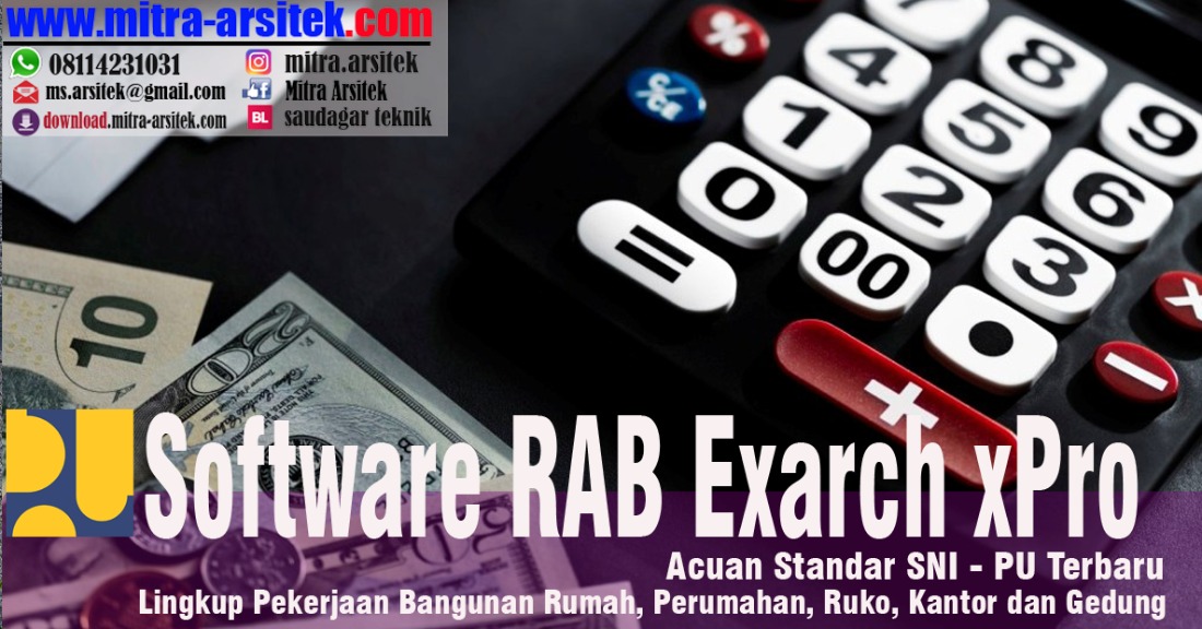 Download Software RAB Acuan Standar Bidang Cipta Karya, Exarch xPro Terbaru