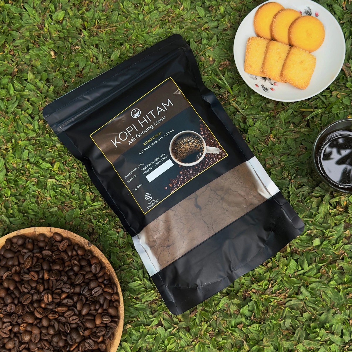 Kopi Bubuk Hitam Gunung Lawu