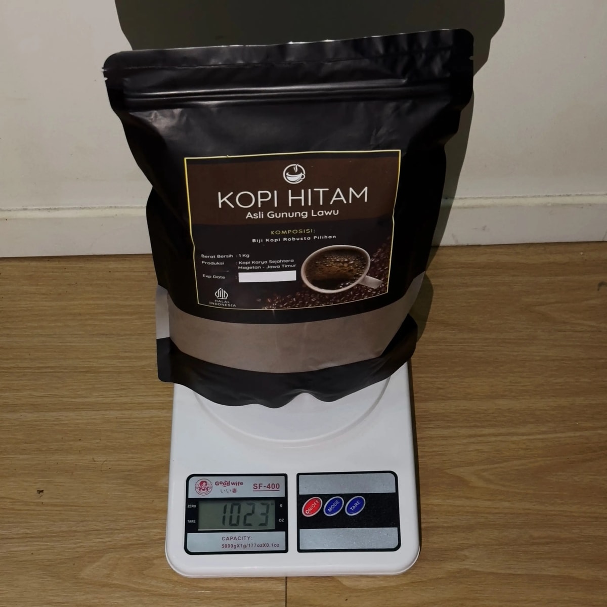Kopi Bubuk Hitam Gunung Lawu