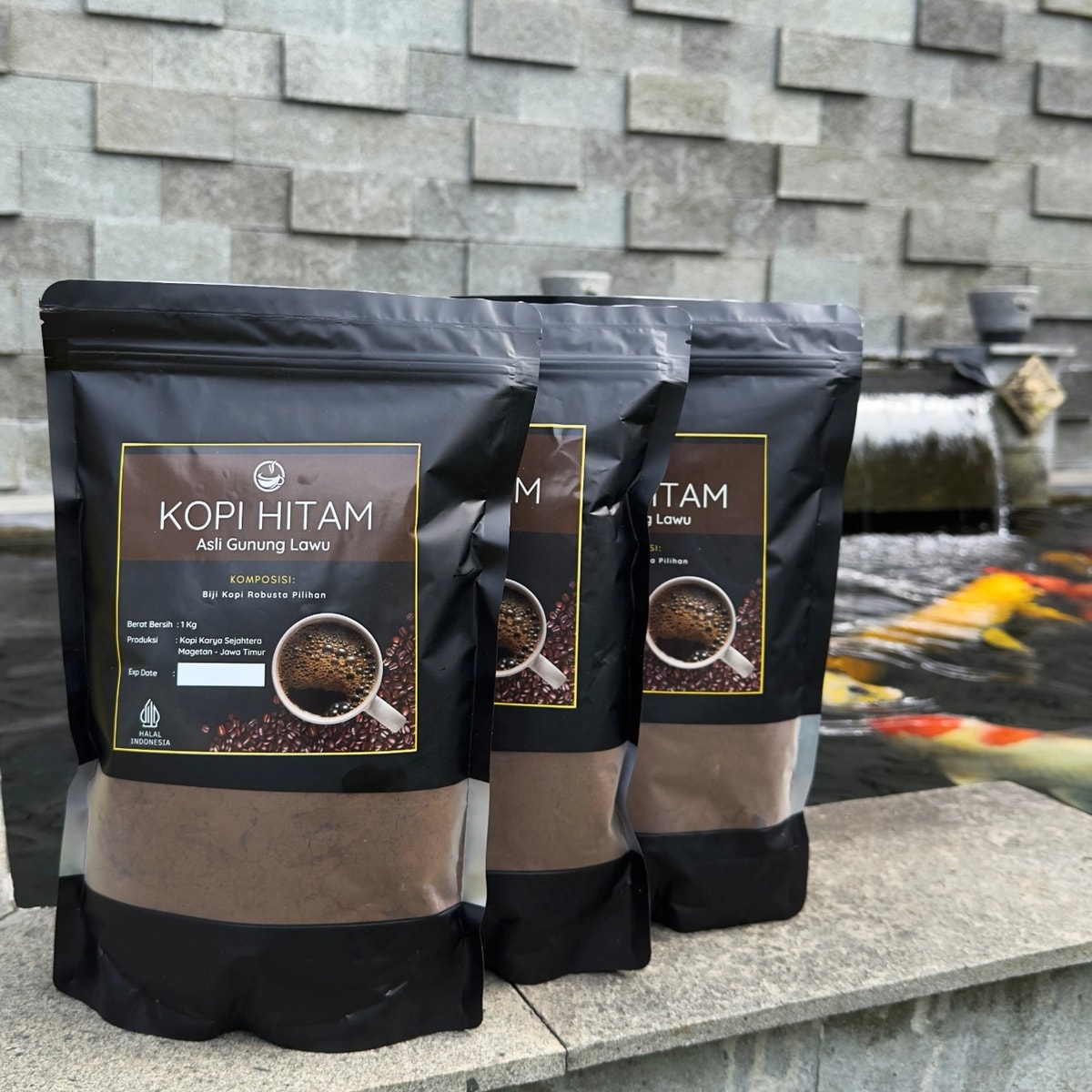 Kopi Bubuk Hitam Gunung Lawu