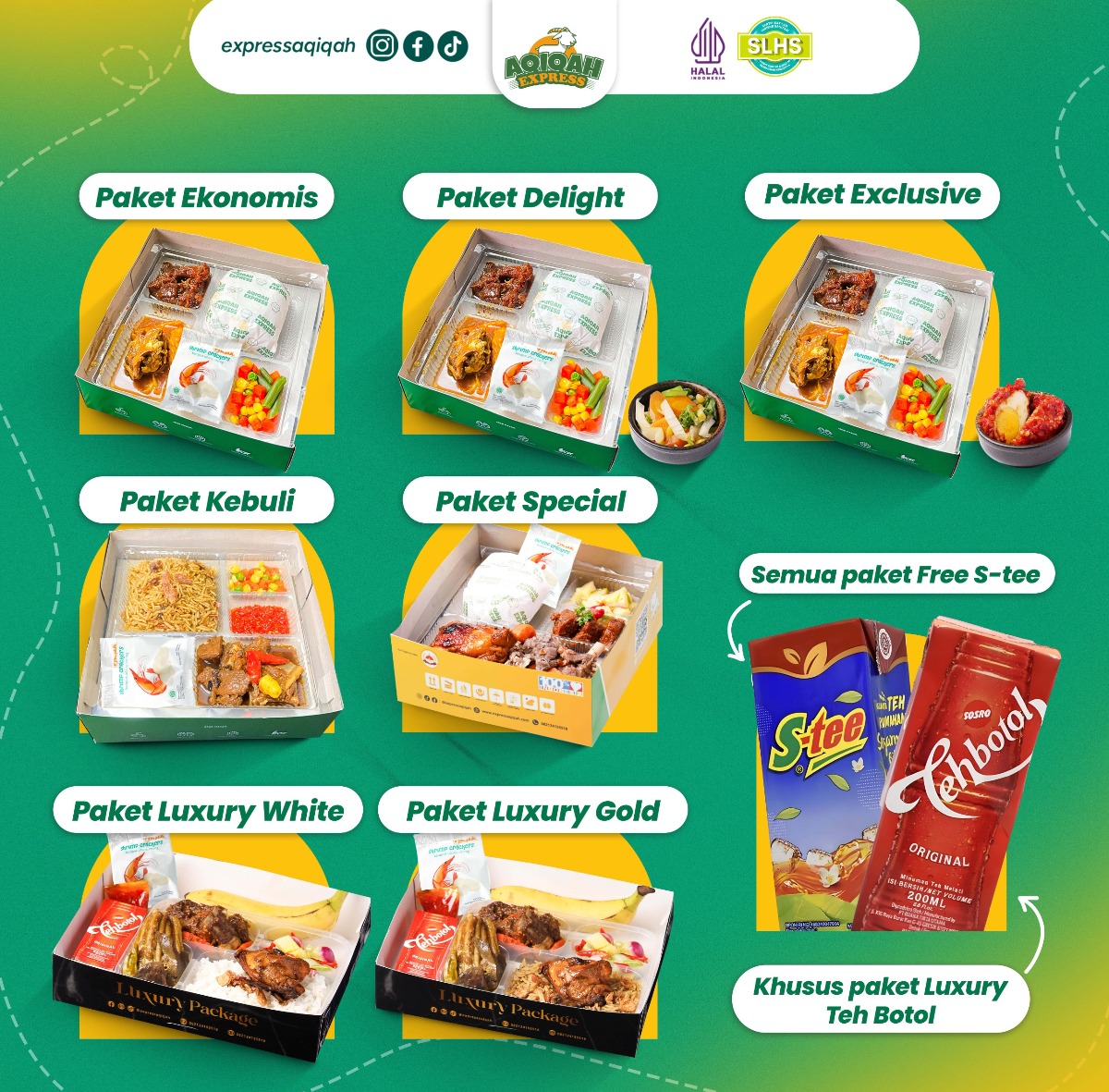 Paket Aqiqah Express Bandung, Garut, Tasikmalaya, Kuningan, Indramayu dan Cirebon