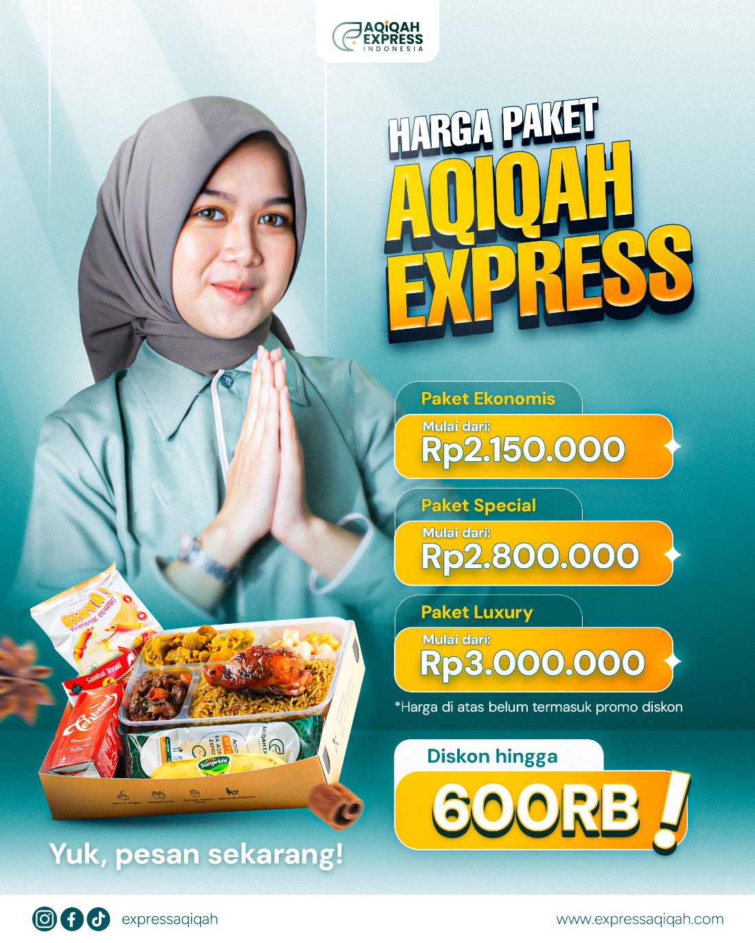 Paket Komplit dari Aqiqah Express! Bebas Ribet dan Drama! Wujudkan Aqiqah Sempurna Si Kecil.