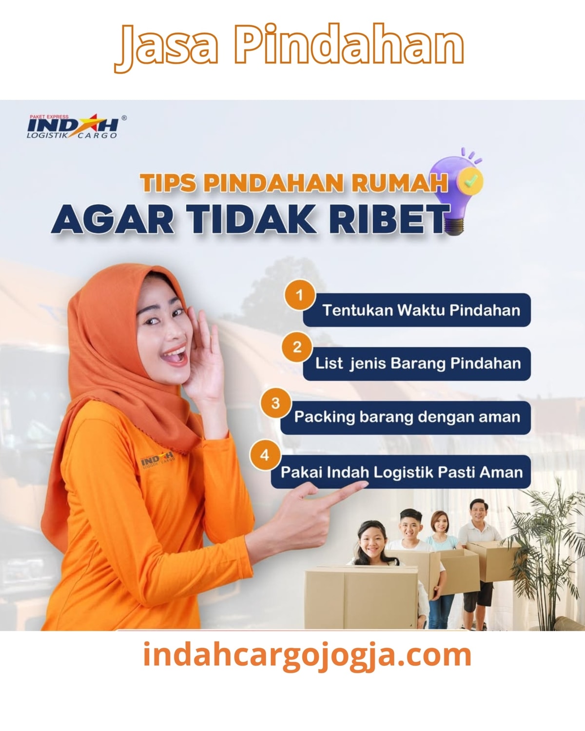 jasa pindahan indah cargo jogja