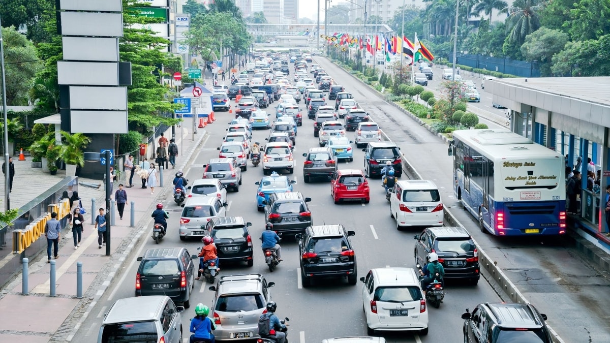 Jakarta busy road