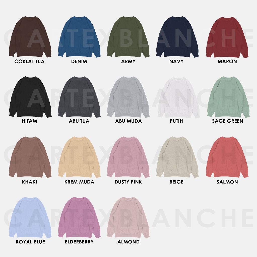 Varian Warna Basic Sweater