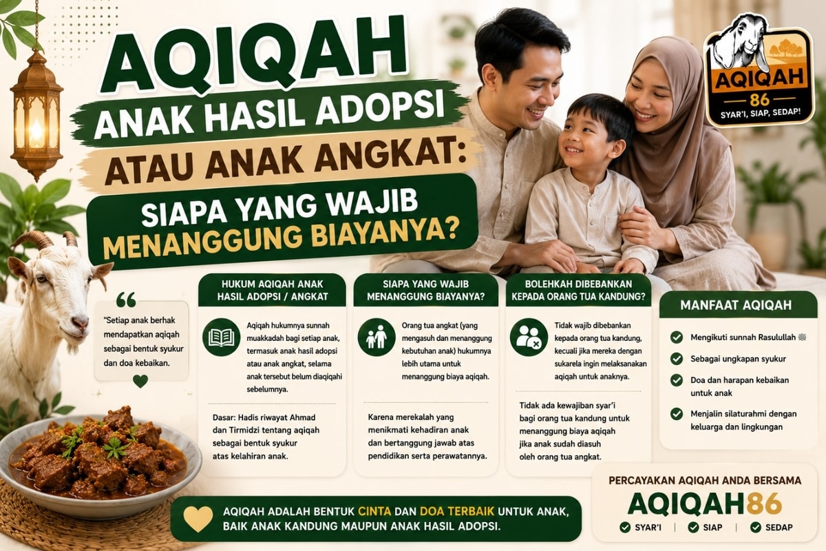 Aqiqah Anak Hasil Adopsi atau Anak Angkat: Siapa yang Wajib Menanggung Biayanya?