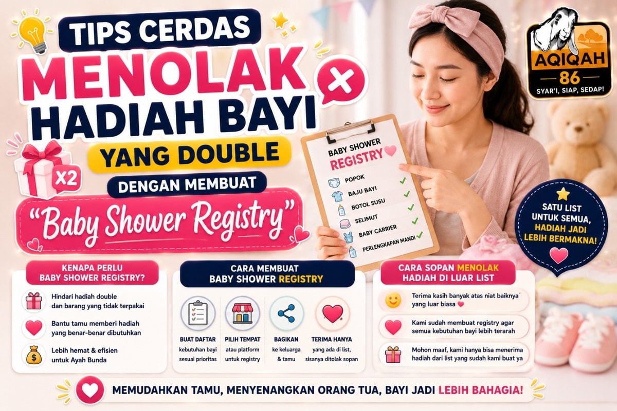 Tips Cerdas Menolak Hadiah Bayi yang Double dengan Membuat "Baby Shower Registry"