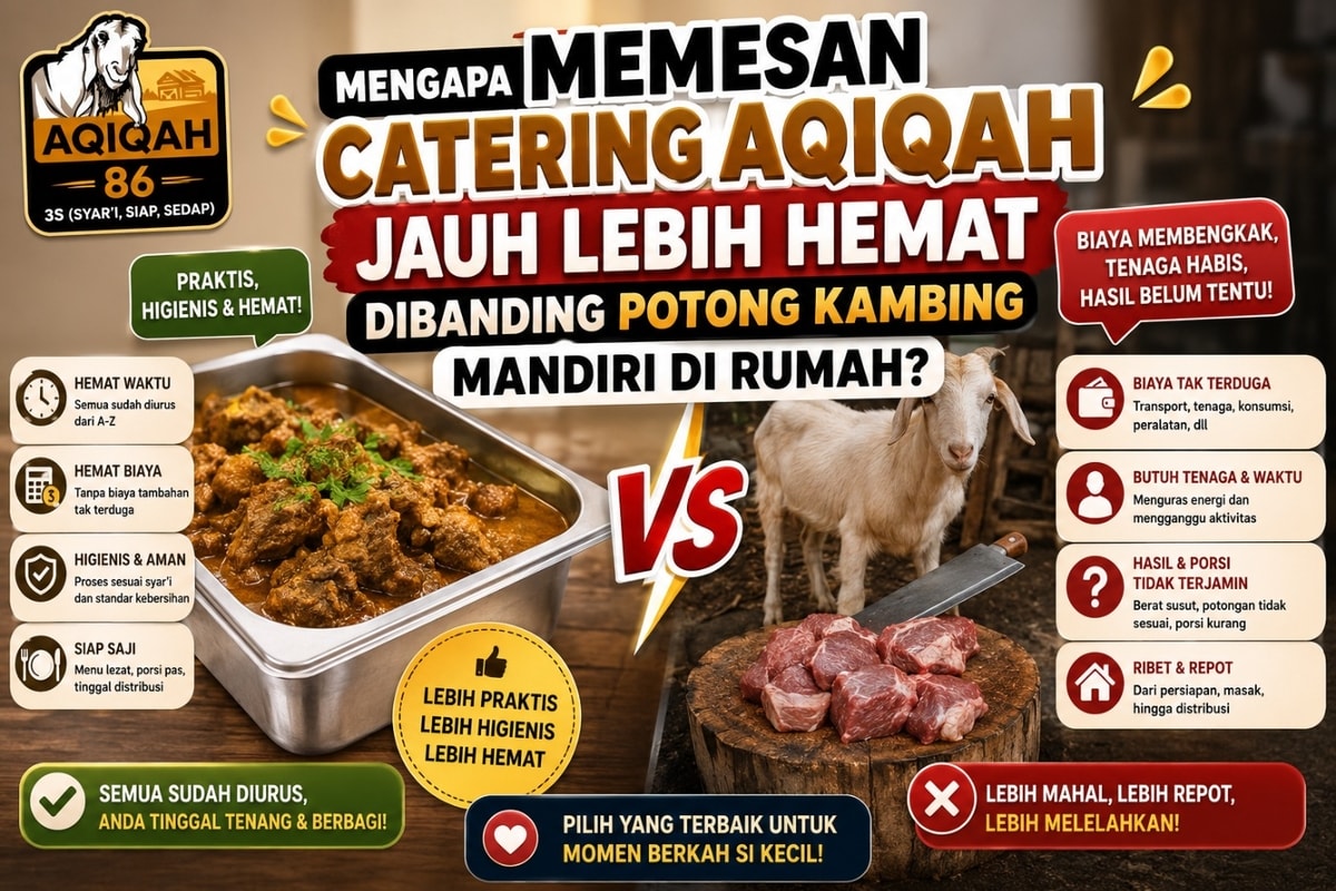 Mengapa Memesan Catering Aqiqah Jauh Lebih Hemat Dibanding Potong Kambing Mandiri di Rumah?