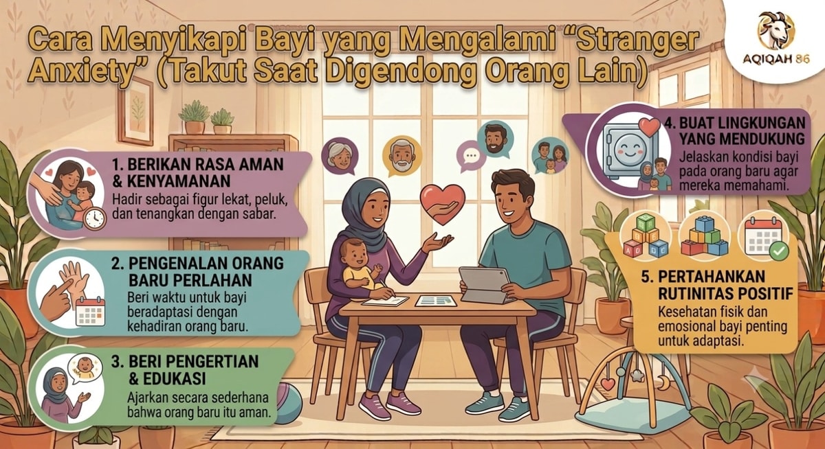 Cara Menyikapi Bayi yang Mengalami "Stranger Anxiety" (Takut Saat Digendong Orang Lain)
