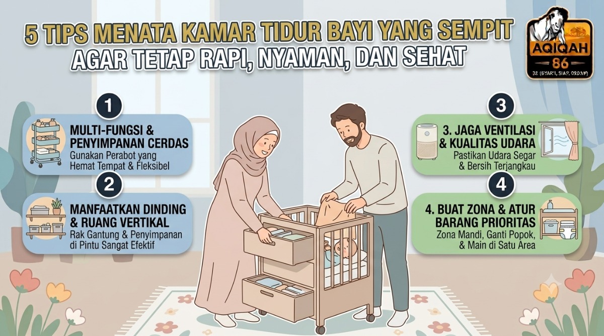 5 Tips Menata Kamar Tidur Bayi yang Sempit agar Tetap Rapi, Nyaman, dan Sehat