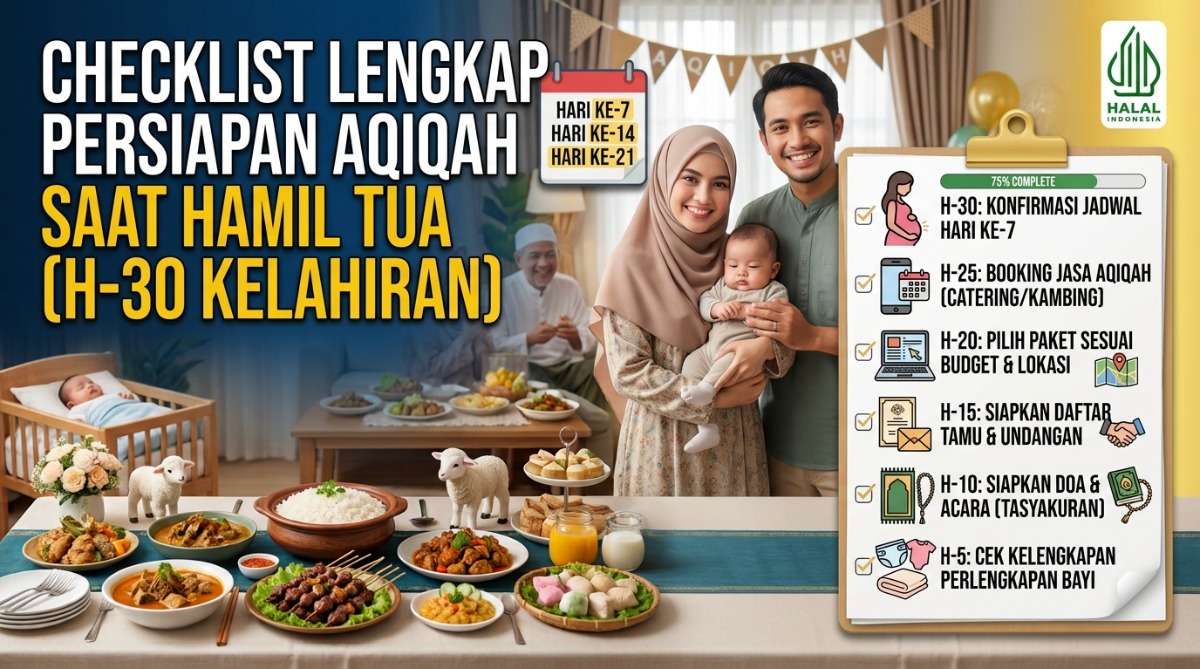Checklist Lengkap Persiapan Aqiqah Saat Hamil Tua (H-30 Kelahiran)
