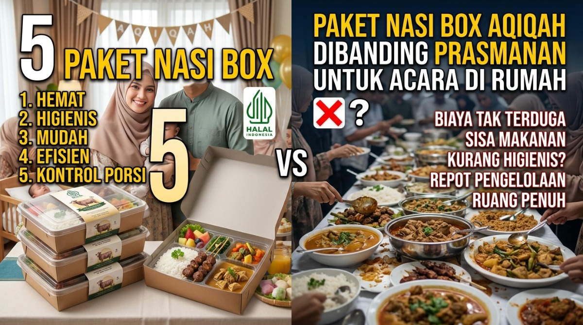 5 Keuntungan Menggunakan Paket Nasi Box Aqiqah Dibanding Prasmanan untuk Acara di Rumah