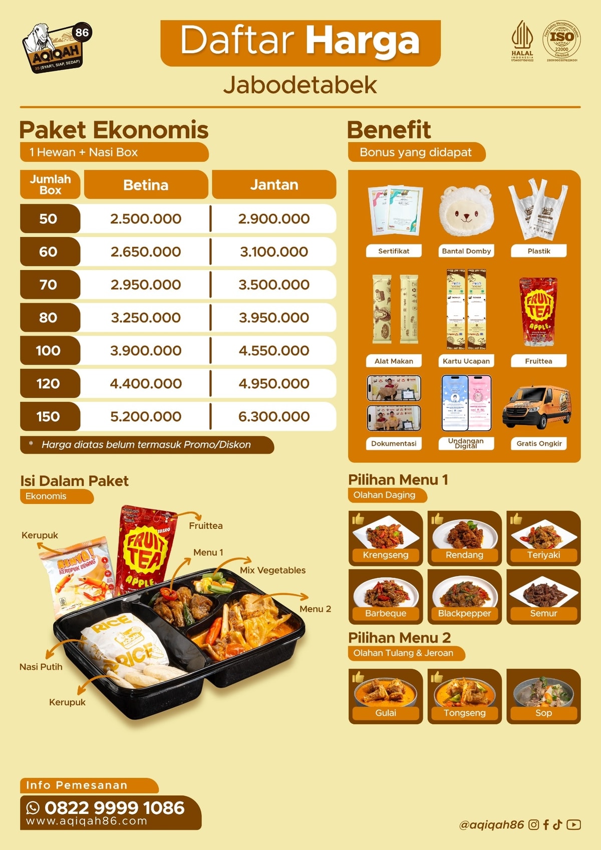 Aqiqah86 - Paket ekonomis