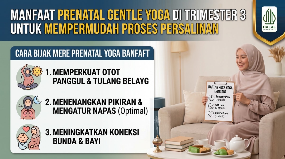 Manfaat Melakukan Prenatal Gentle Yoga di Trimester 3 untuk Mempermudah Proses Persalinan