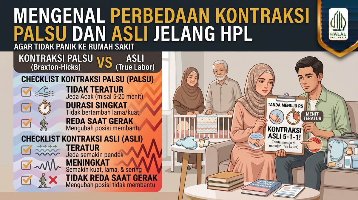 Mengenal Perbedaan Kontraksi Palsu dan Asli Jelang HPL Agar Tidak Panik ke Rumah Sakit
