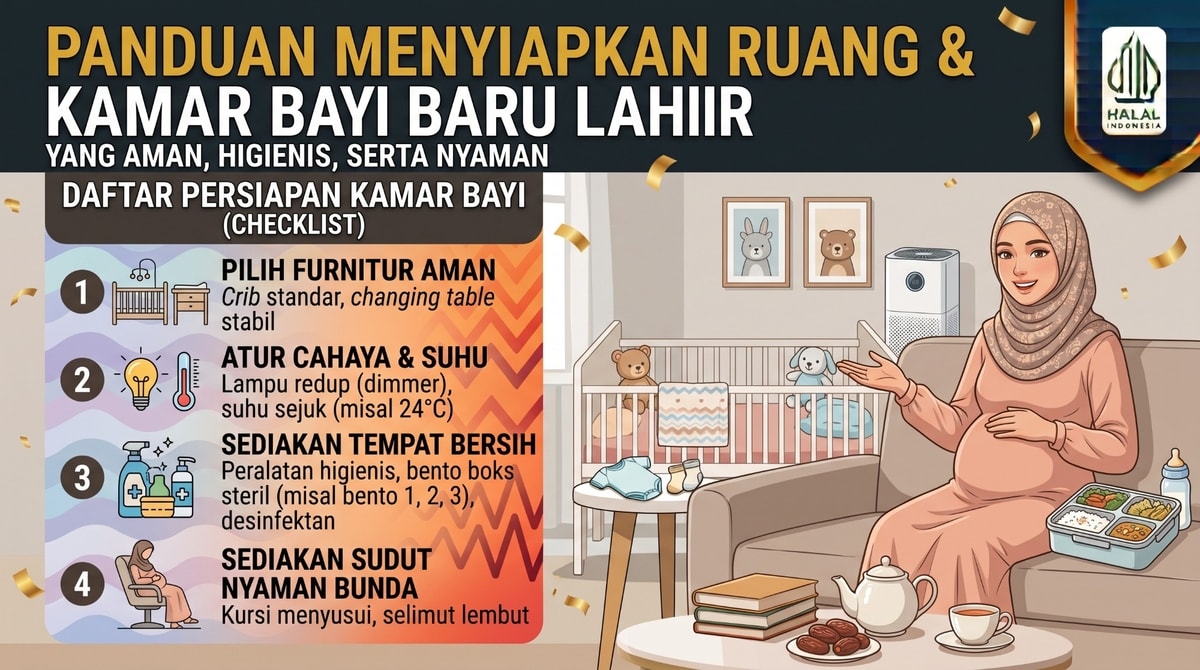 Panduan Menyiapkan Ruang dan Kamar Bayi Baru Lahir yang Aman, Higienis, serta Nyaman