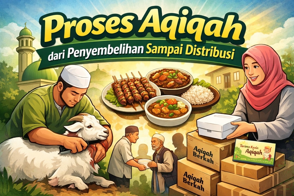 Proses Aqiqah dari Penyembelihan Sampai Distribusi