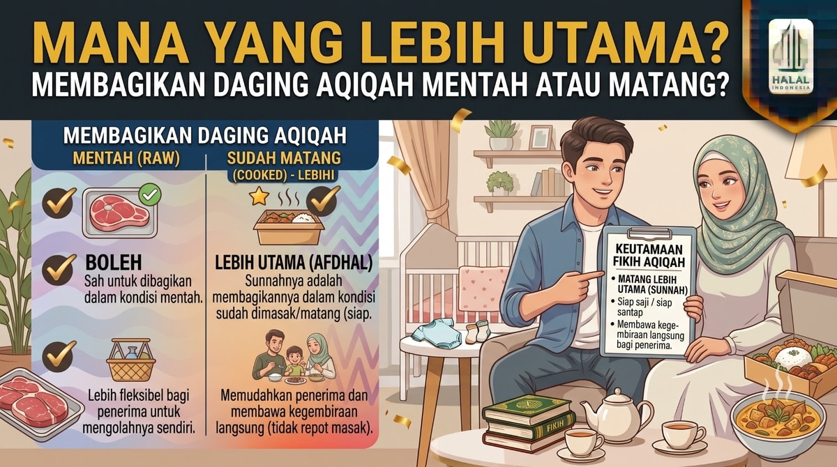 Mana yang Lebih Utama: Membagikan Daging Aqiqah Mentah atau Sudah Matang?